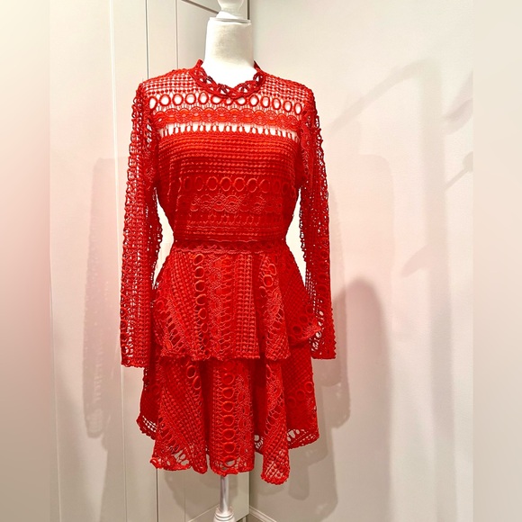 Endless Rose Dresses & Skirts - Endless Rose Vibrant Red Lace Dress